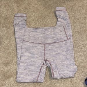 Lululemon wunder under pink stripe